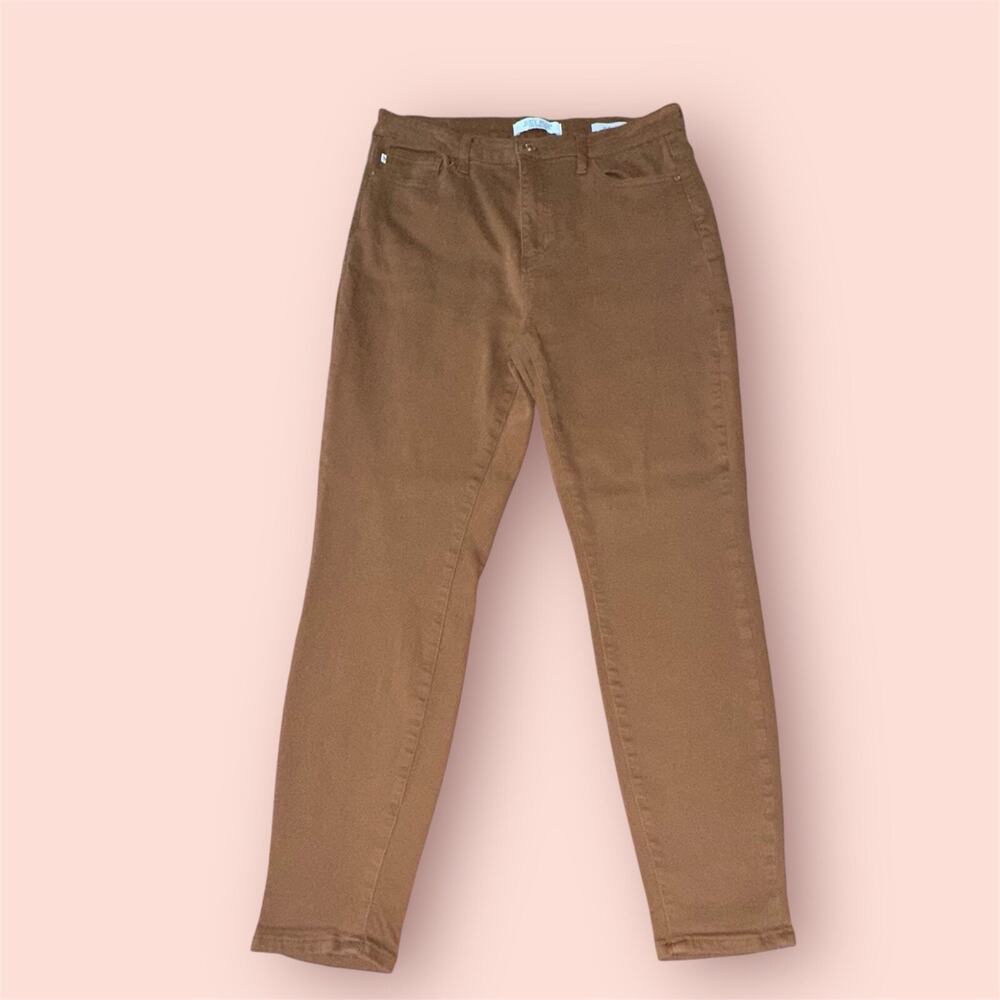 Judy Blue Jeans Womens Size 13/31 Brown Stretch Slim Fit Crop High Rise Denim